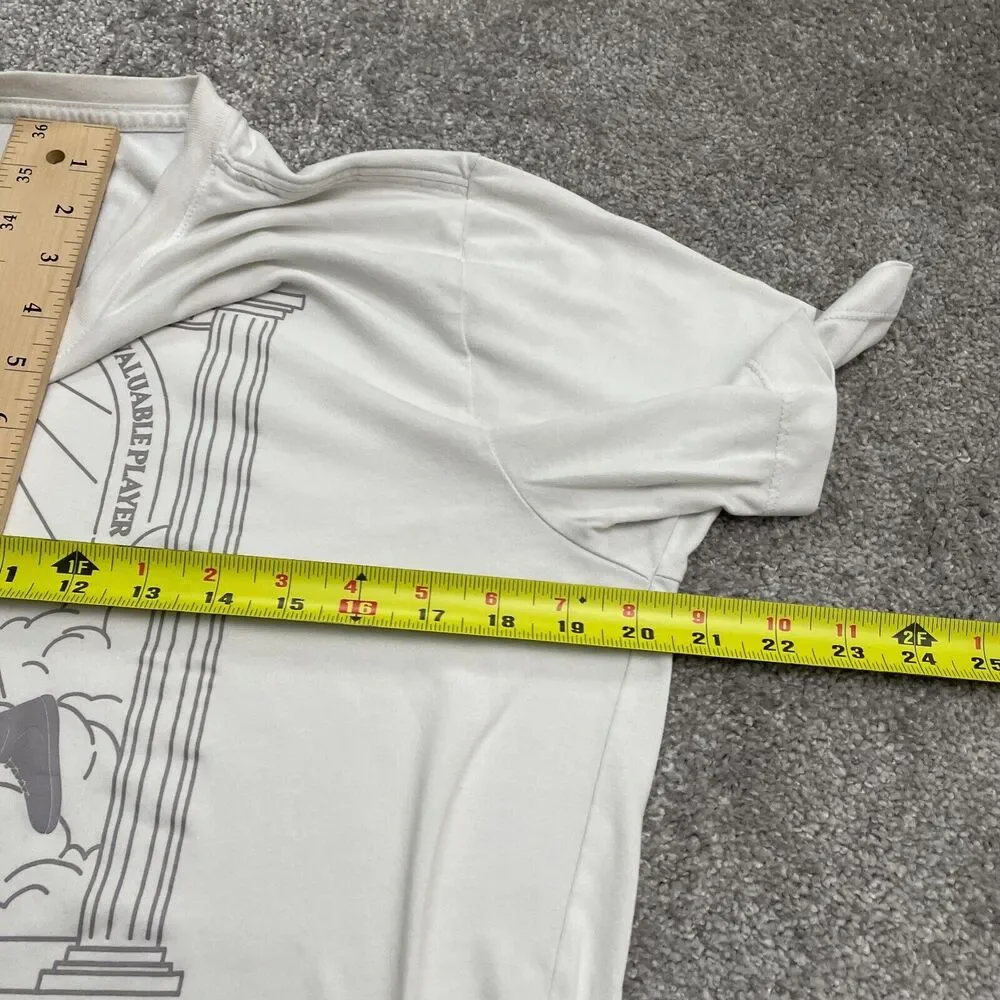 The Nike Tee Dri-Fit Graphic T-Shirt Mens Medium White Crew Neck Short Sleeve